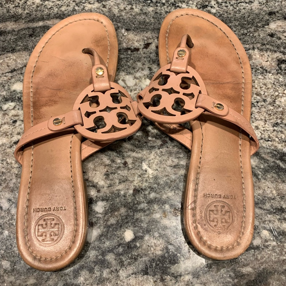 Tory Burch Miller Sandal size 8 Tan